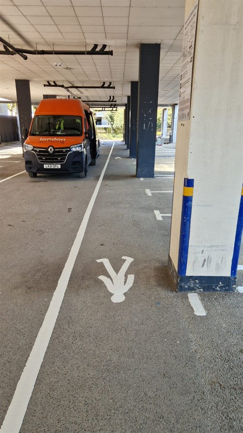 Gatwick Airport Hilton line marking 10